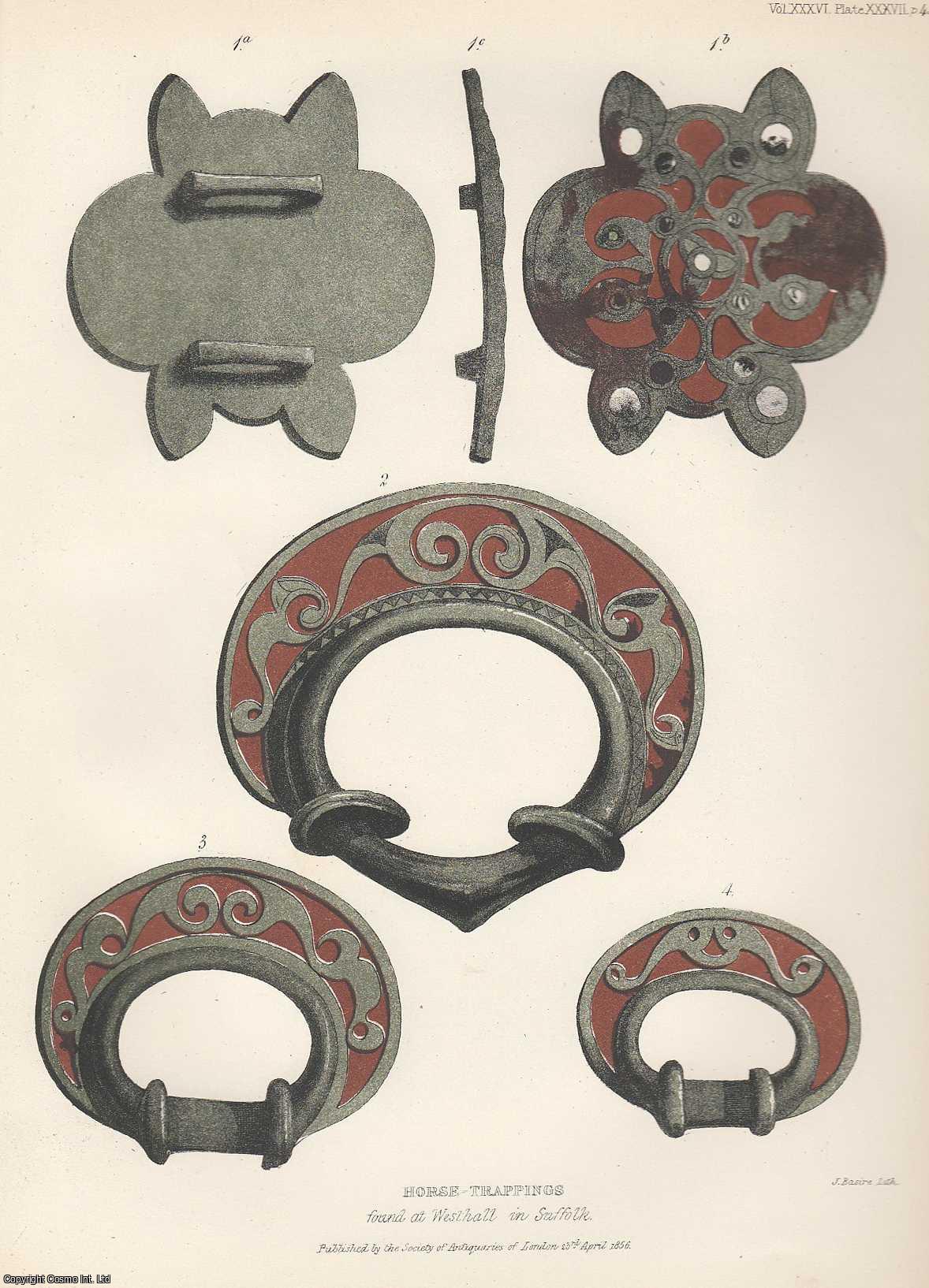 Henry Harrod, Esq, F.S.A. - On Horse-trappings found at Westhall. An uncommon original article from the journal Archaeologia, 1855.