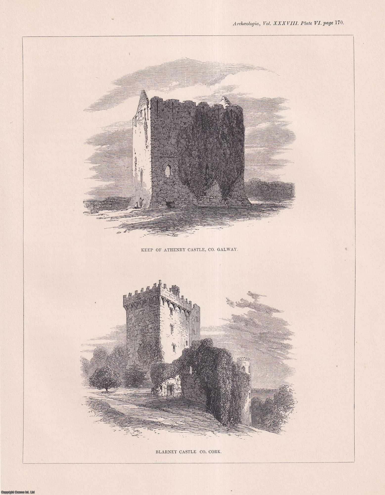 JOHN HENRY PARKER, ESQ., F.S.A. - Observations on the Ancient Domestic Architecture of Ireland. A rare original article from the journal Archaeologia, 1860.