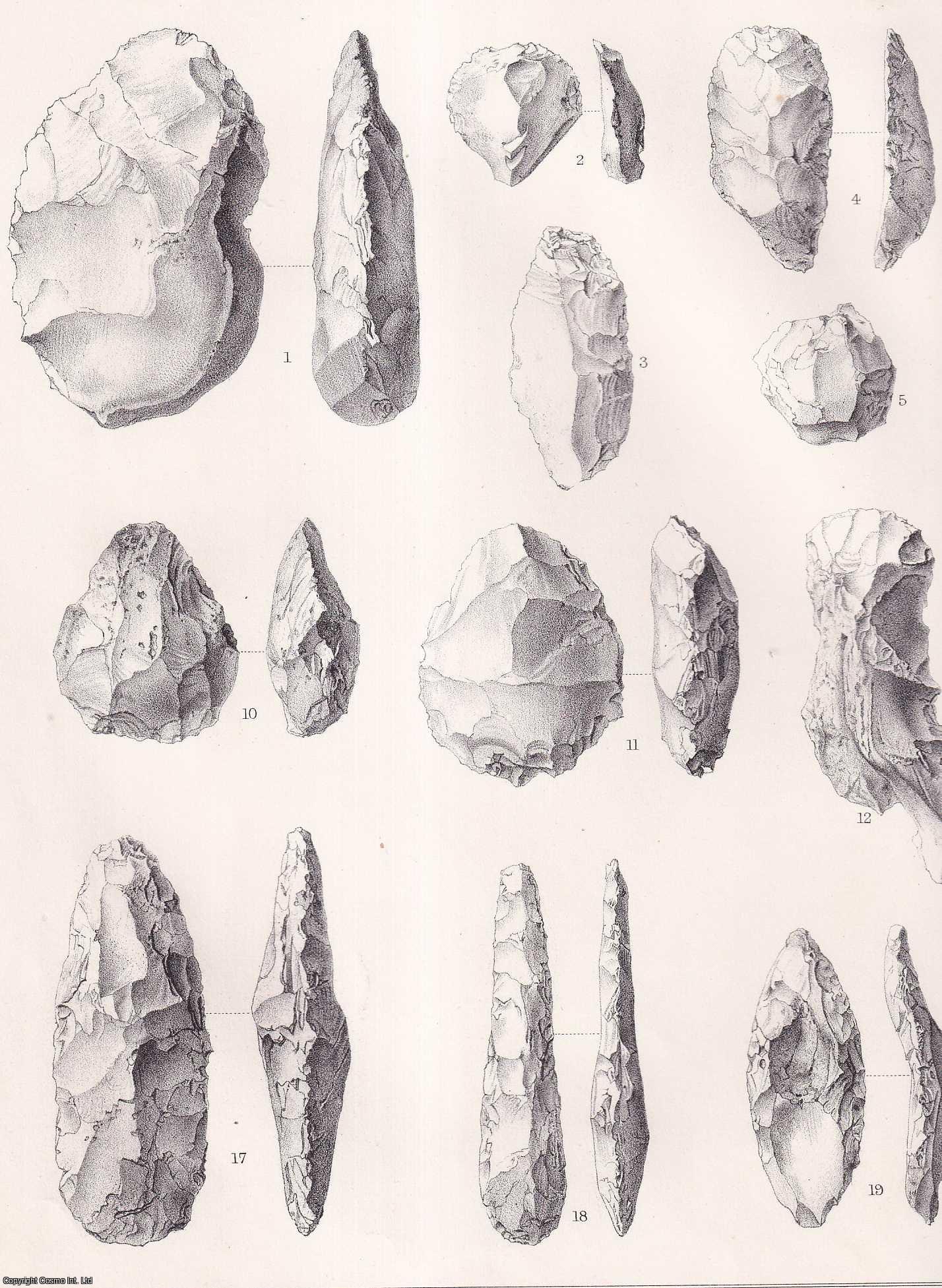 Colonel Augustus Henry Lane Fox, F.S.A. - Further Remarks on the Hill Forts of Sussex: being an Account of Excavations in the Forts at Cissbury and Highdown. An uncommon original article from the journal Archaeologia, 1869.