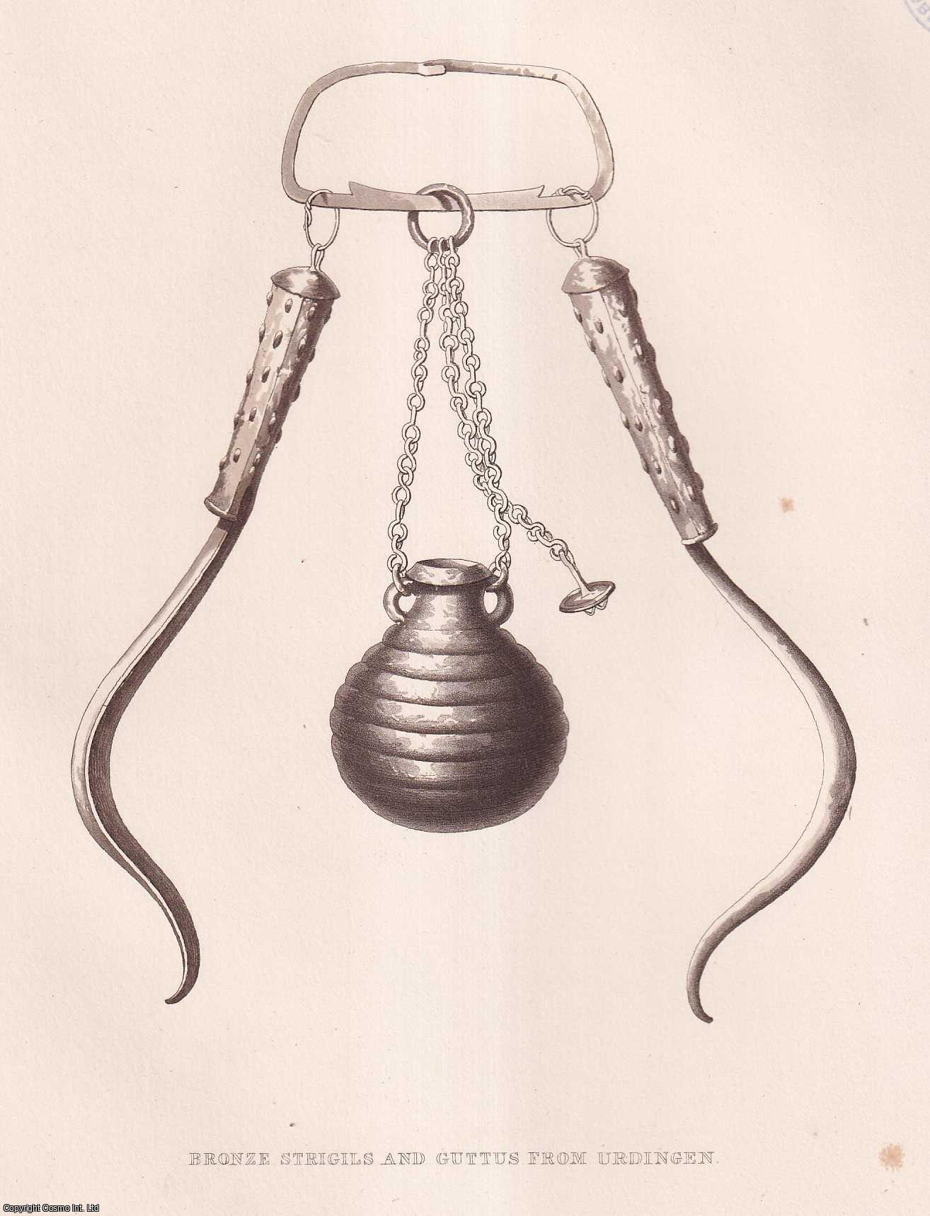 George Witt, Esq., F.R.S. - An Account of Implements for the Bath found in a Stone Coffin at Urdingen, near Dusseldorf. An uncommon original article from the journal Archaeologia, 1871.