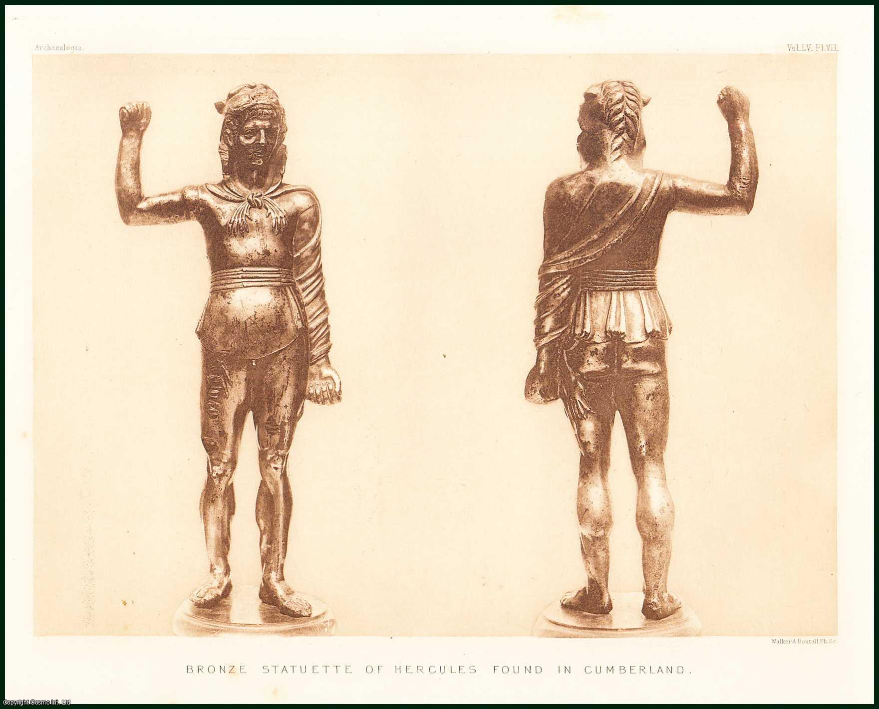 A.S. MURRAY, ESQ., LL.D., F.S.A. - On a Bronze Statuette of Hercules. A rare original article from the journal Archaeologia, 1896.