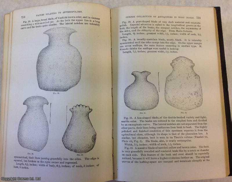 MASON, OTIS T. - Guesde Collection of Antiquities in Pointe-a-Pitre, Guadeloupe, West Indies. An original article from the Report of the Smithsonian Institution, 1884.