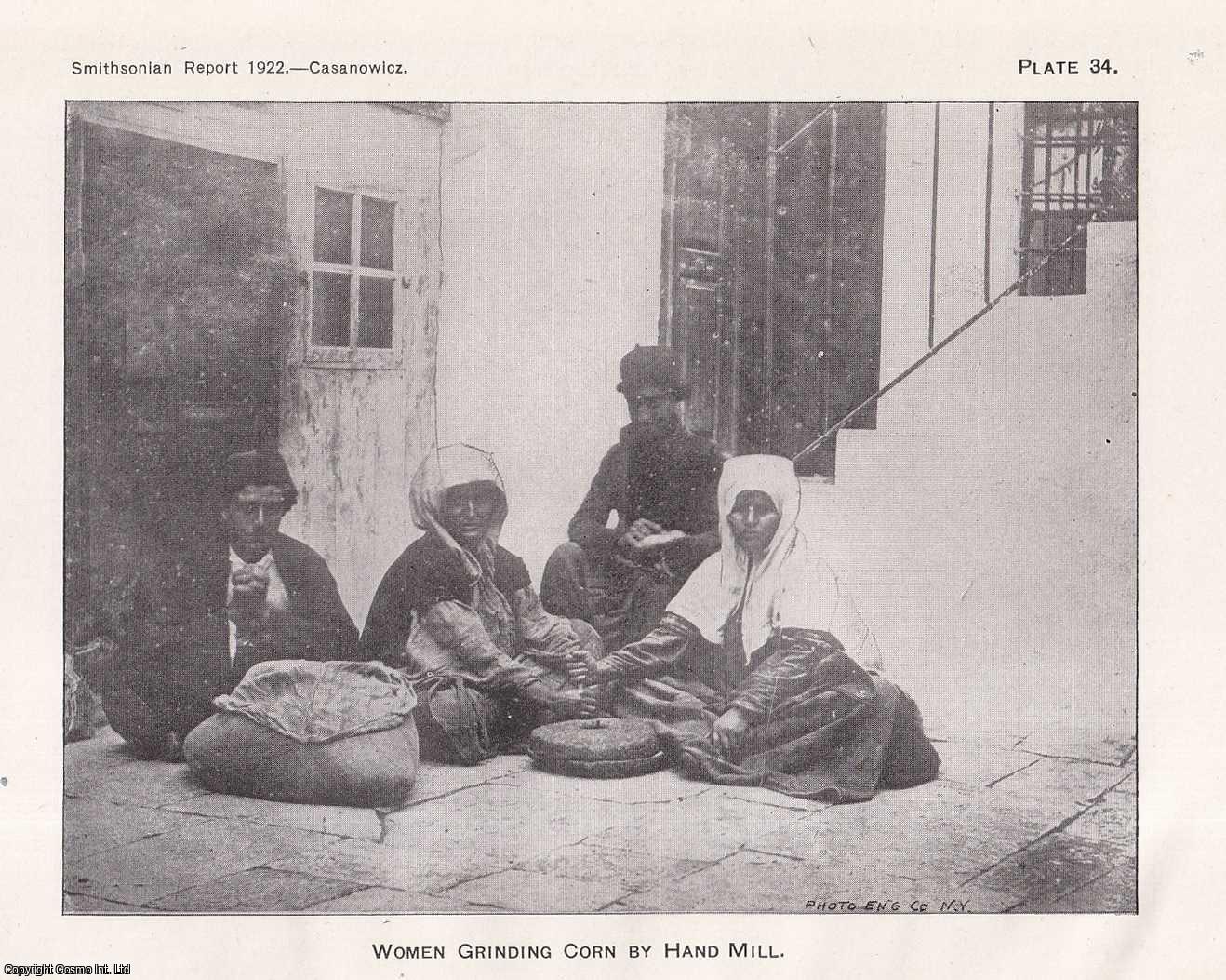 CASANOWICZ, I. M. - Collections of Old World Archeology in The United States National Museum. An original article from the Report of the Smithsonian Institution, 1922.