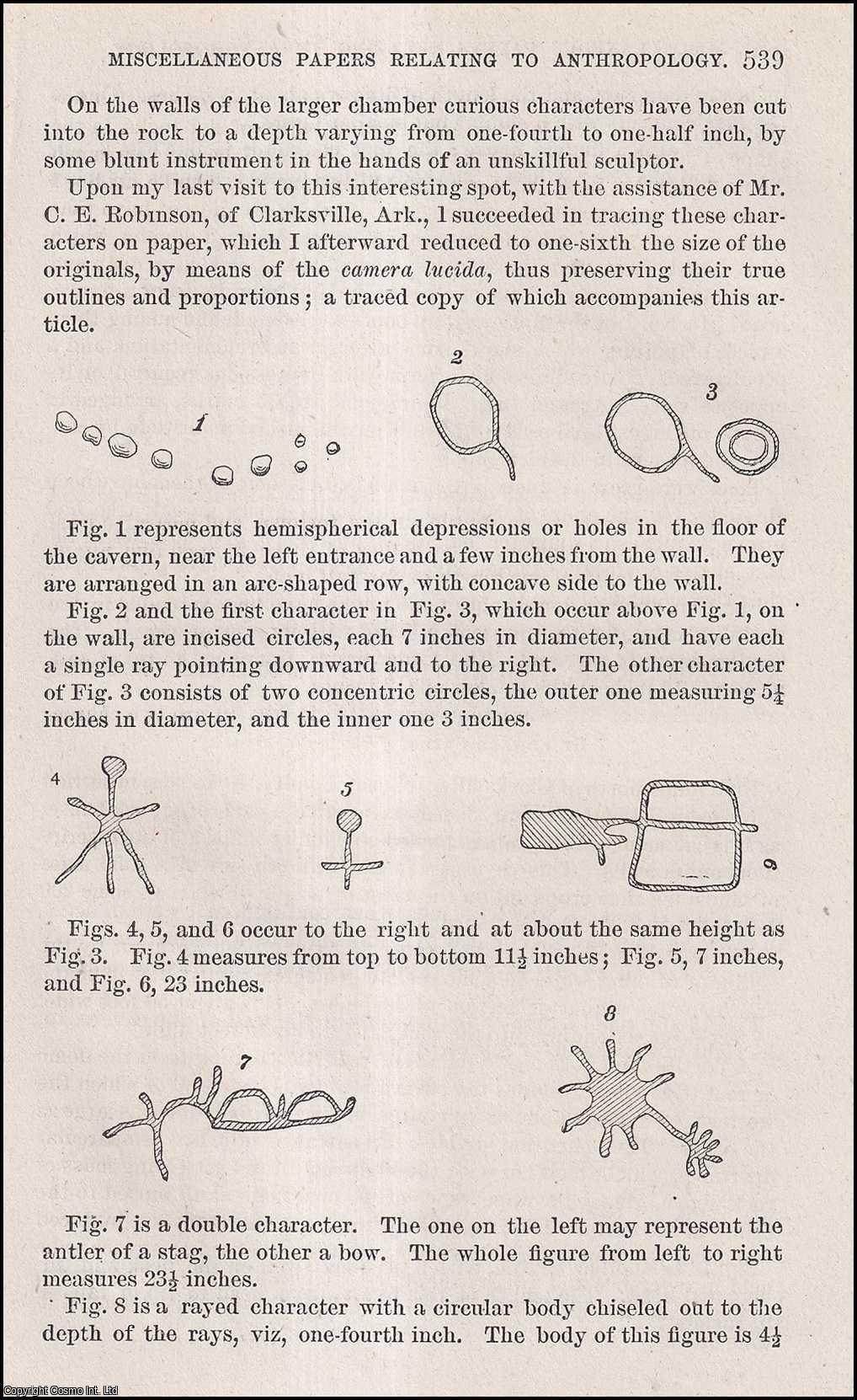 Edward Green - Ancient Rock Inscriptions in Johnson County, Arkansas. An original article from the Report of the Smithsonian Institution, 1881.