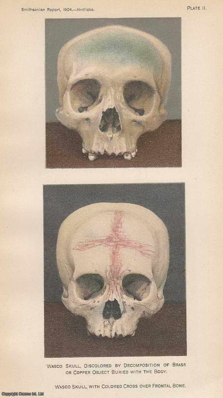 HRDLICKA, ALES - The Painting of Human Bones among The Indians. An original article from the Report of the Smithsonian Institution, 1866.