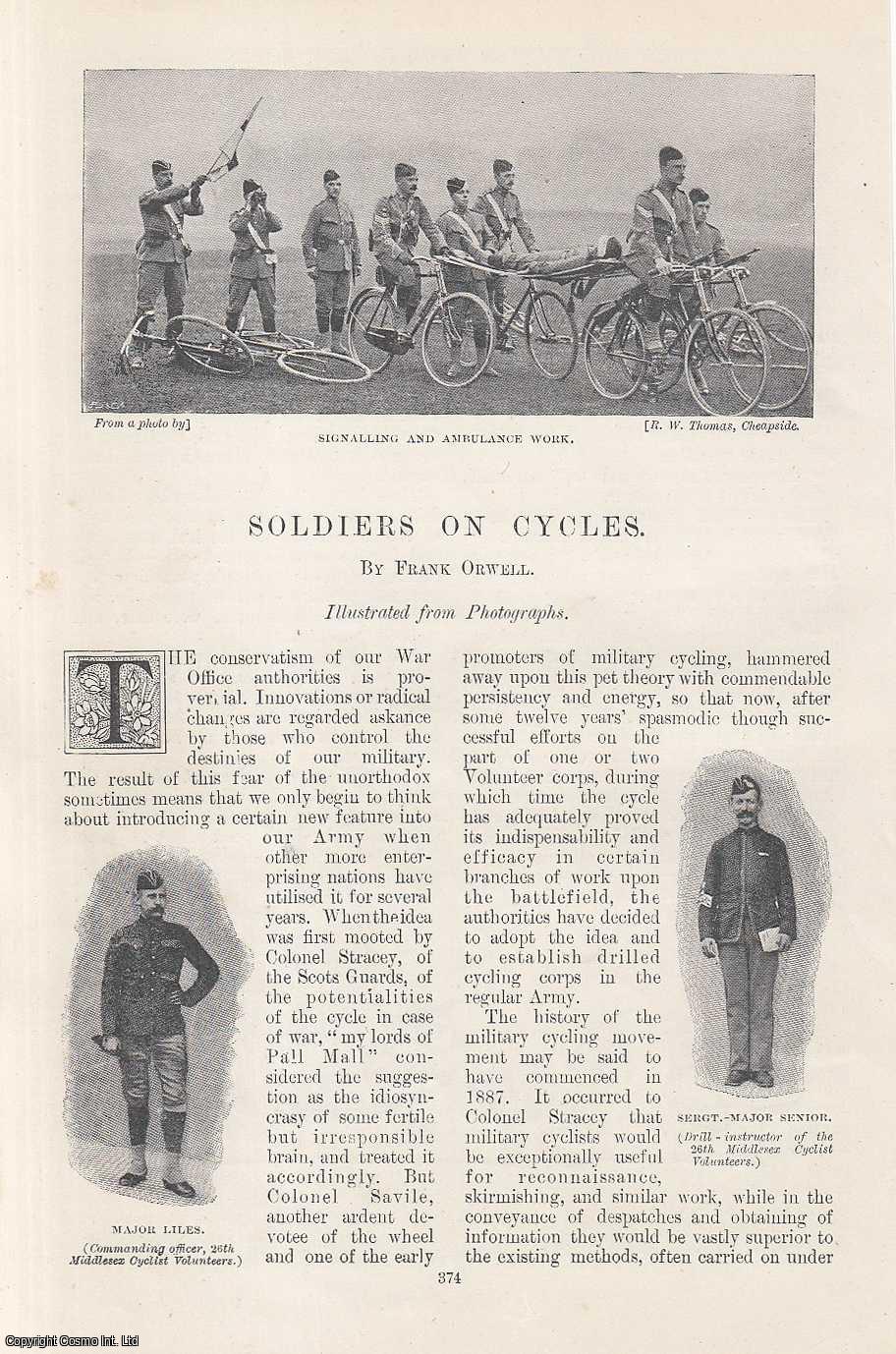 Frank Orwell - Soldiers on Cycles, Bicycles. An original article from the Windsor Magazine, 1898.