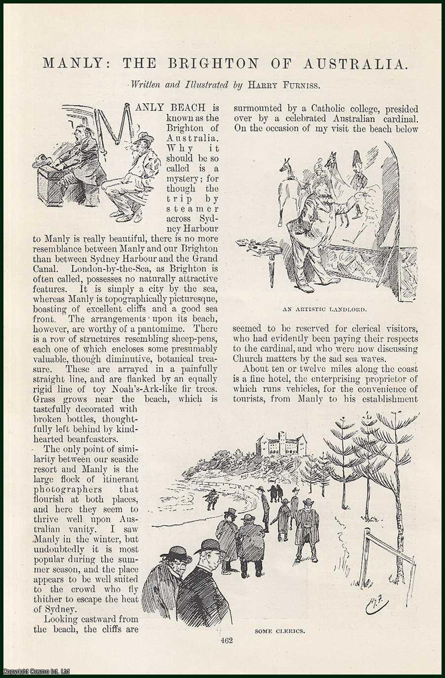 Harry Furniss - Manly Beach: The Brighton of Australia. An original article from the Windsor Magazine, 1898.