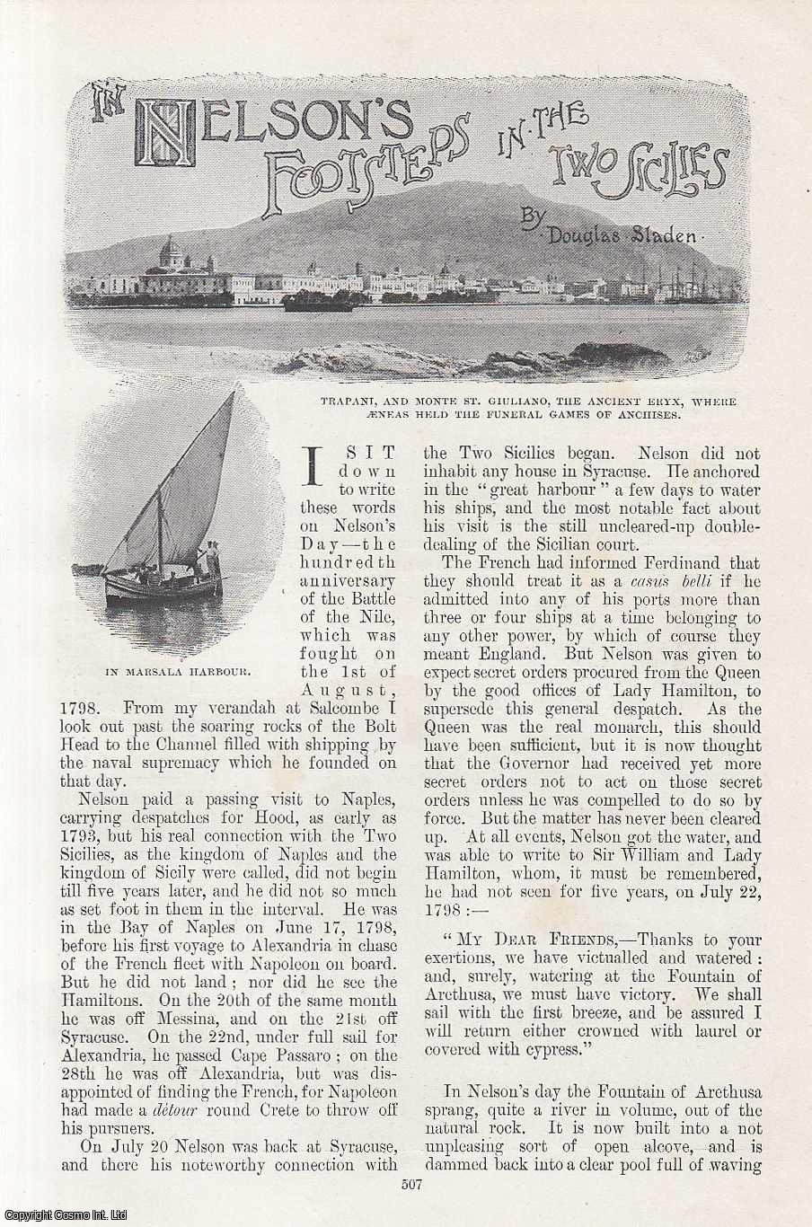 SLADEN, DOUGLAS - In Nelson's Footsteps in The Two Sicilies. An original article from the Windsor Magazine, 1898.
