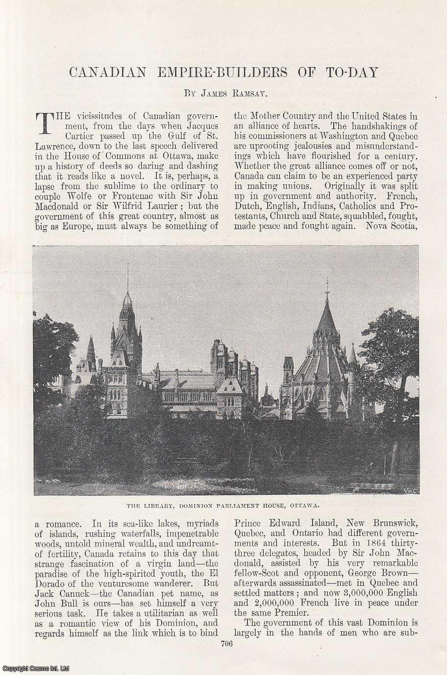 RAMSAY, JAMES - Canadian Empire-Builders of Today. An original article from the Windsor Magazine, 1898.
