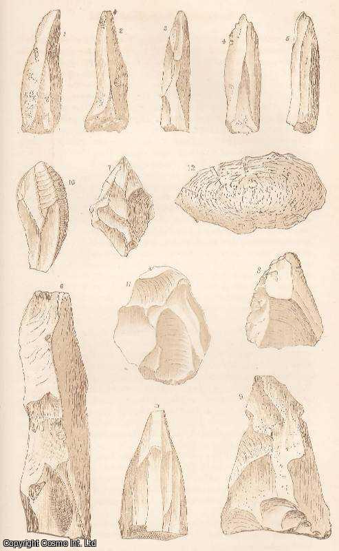 HALL, TOWNSHEND M. - The Flint Tools of North Devon. A rare original article from the Intellectual Observer, 1865.