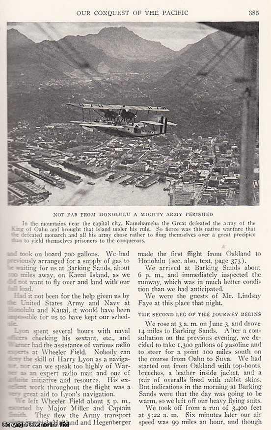 ULM, SQUADRON-LEADER CHARLES E. KINGSFORD-SMITH & FLIGHT-LIEUT. CHARLES T.P. - Our Conquest of The Pacific: The Narrative of The 7,400-Mile Flight from San Francisco to Brisbane in Three Ocean Hops. An original article from the National Geographic Magazine, 1928.