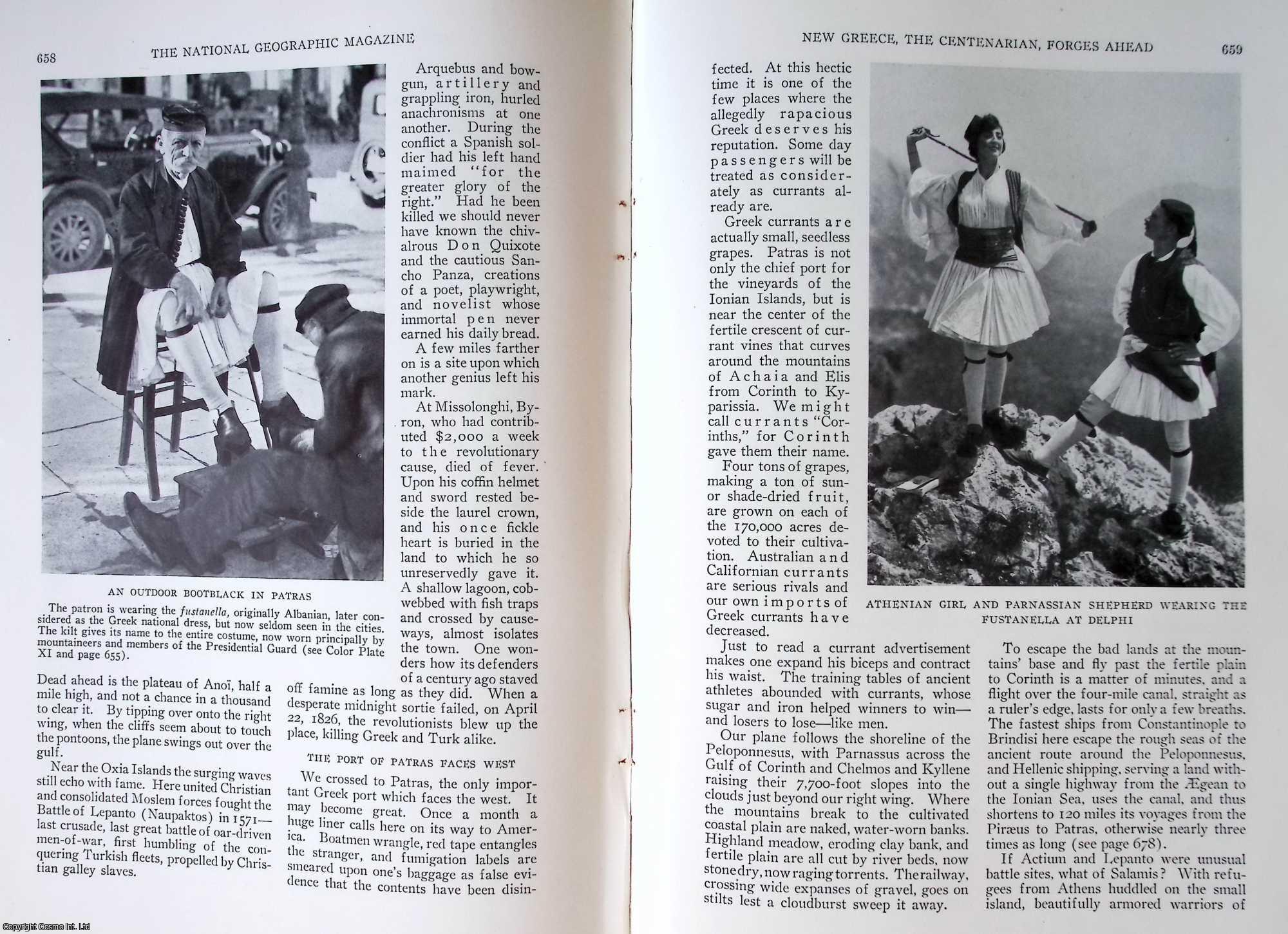 WILLIAMS, MAYNARD OWEN - New Greece, The Centenarian, Forges Ahead. Amidst the Templed Hills of Greece, Scenes Along the Byways of Hellas, Festival Days on the Slopes of Mount Parnassus. An original article from the National Geographic Magazine, 1930.