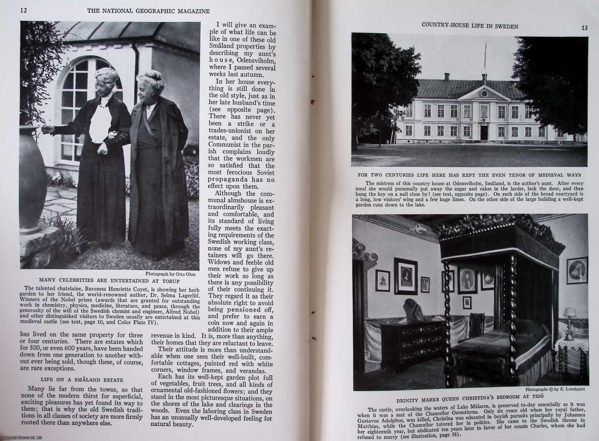 Amelie Posse-Brazdova - Country-House Life in Sweden : In Castle and Cottage the Landed Gentry Gallantly keep the Old Traditions. An original article from the National Geographic Magazine, 1934.