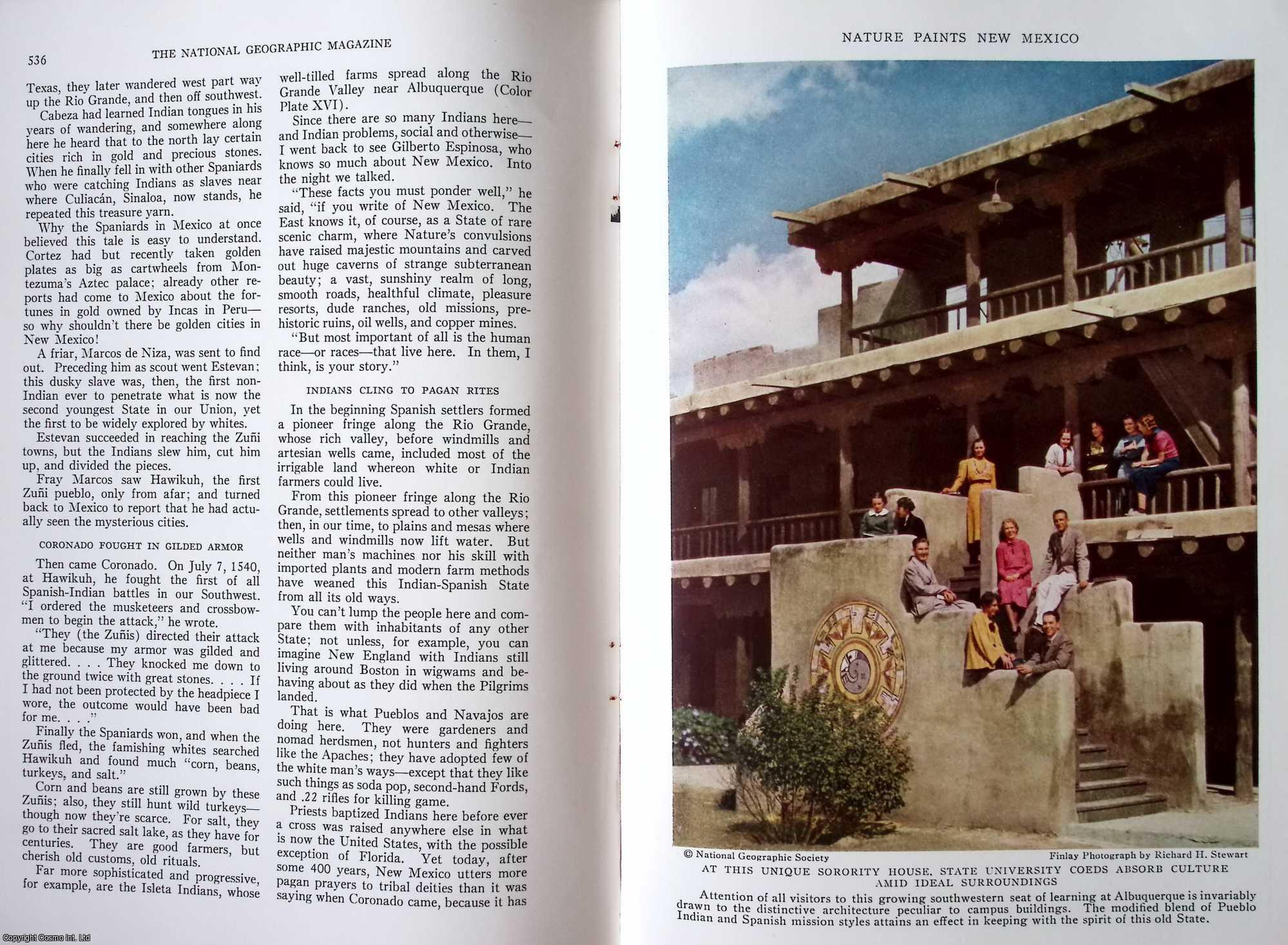 SIMPICH, FREDERICK - New Mexico Melodrama. An original article from the National Geographic Magazine, 1938.