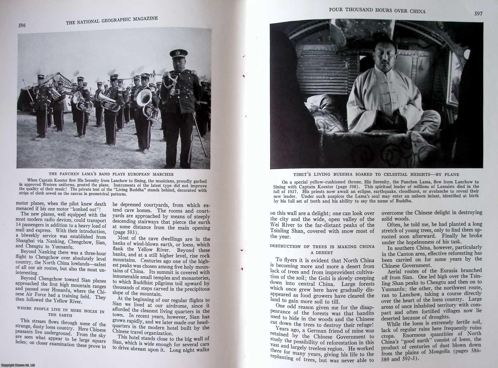 KOESTER, CAPT. HANS - Four Thousand Hours Over China. An original article from the National Geographic Magazine, 1938.