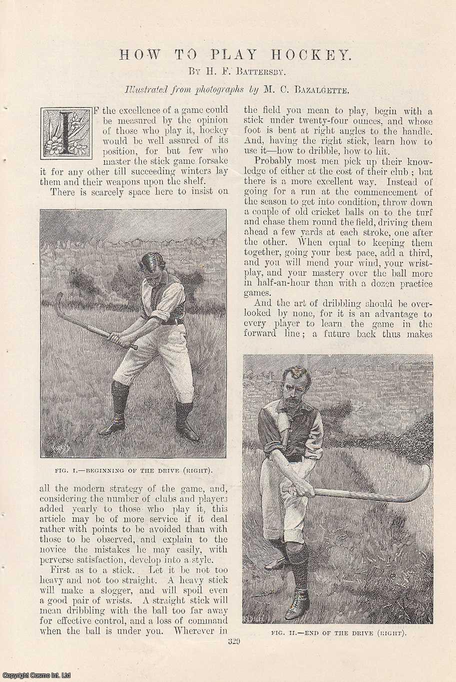 H.F. Battersby - How to Play Hockey. Illustrated by M. C. Bazalgette. An original article from the Windsor Magazine, 1895.