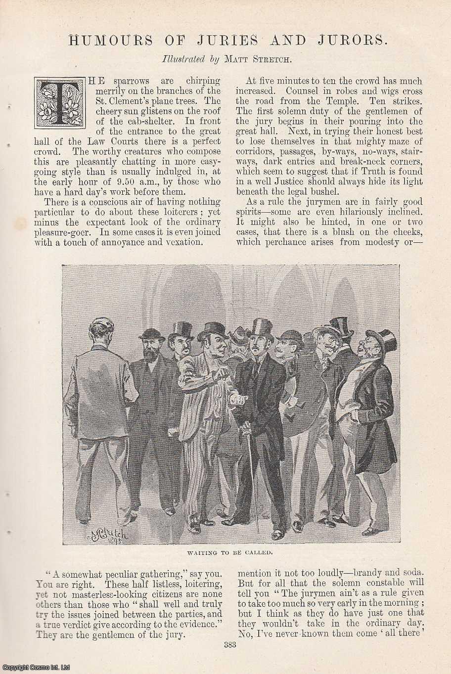 --- - Humours of Juries and Jurors. Illustrated by Matt Stretch. An original article from the Windsor Magazine, 1895.