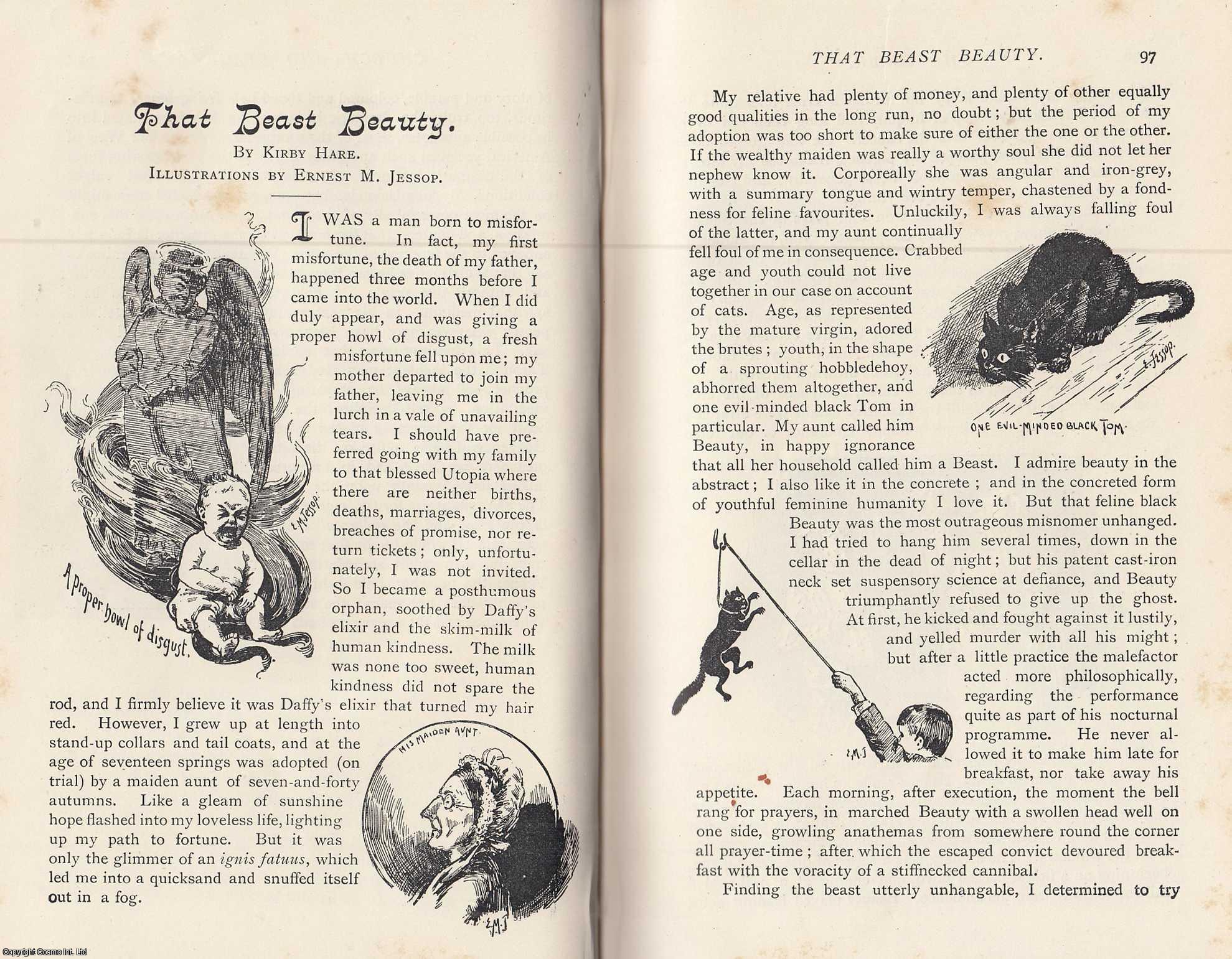 Kirby Hare - That Beast Beauty. A rare original article from the Idler Magazine, 1893.