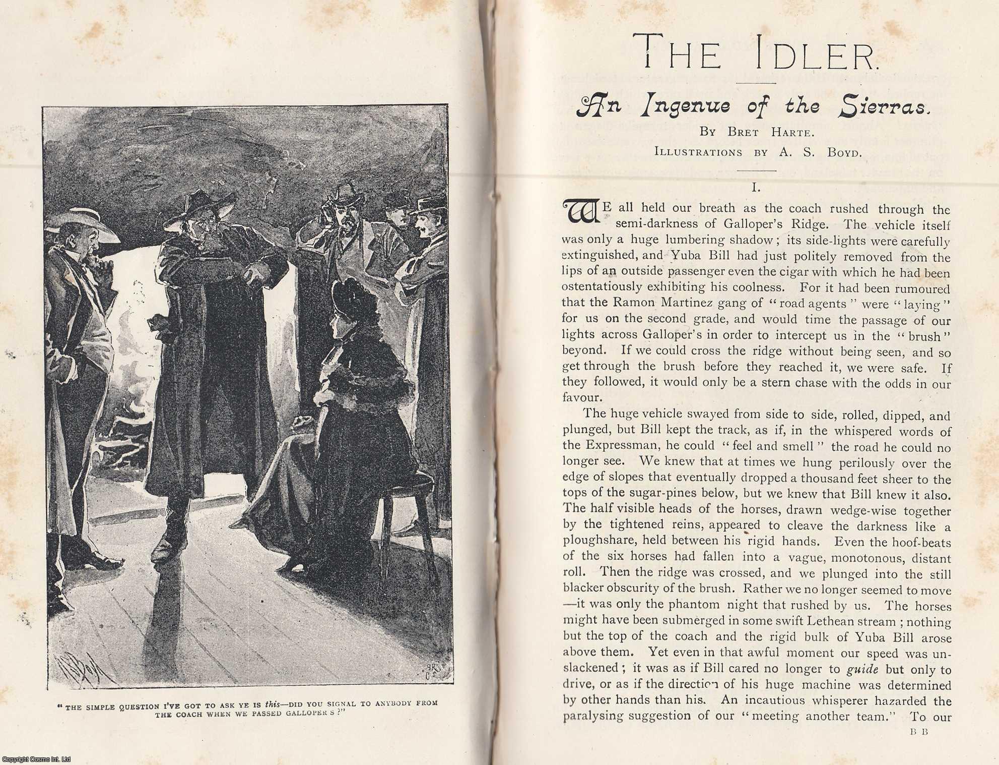 HARTE, BRET - An Ingenue of The Sierras. A rare original article from the Idler Magazine, 1893.