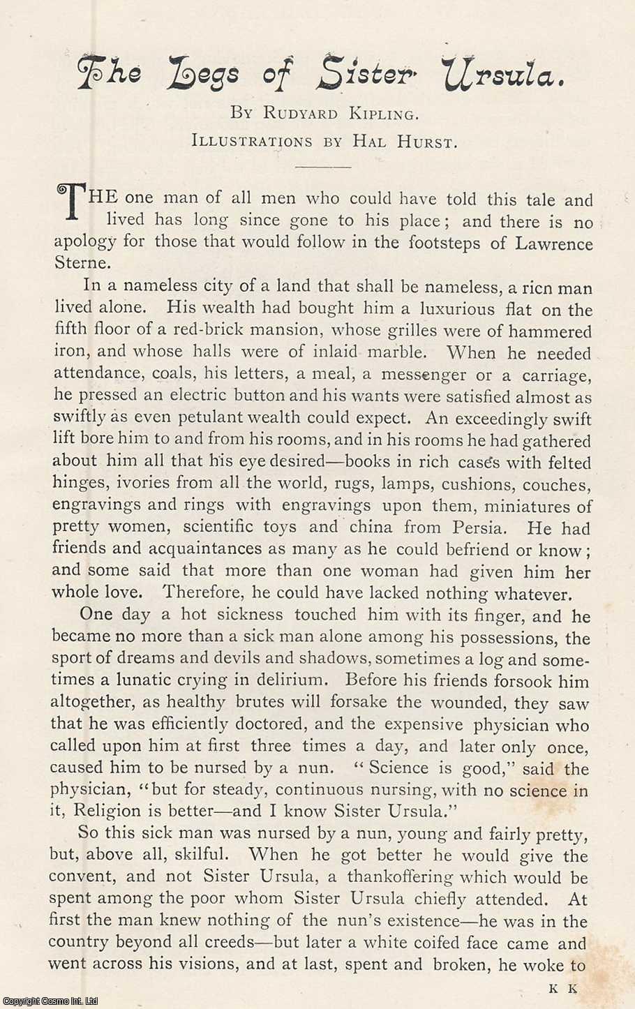KIPLING, RUDYARD - The Legs of Sister Ursula. A rare original article from the Idler Magazine, 1893.