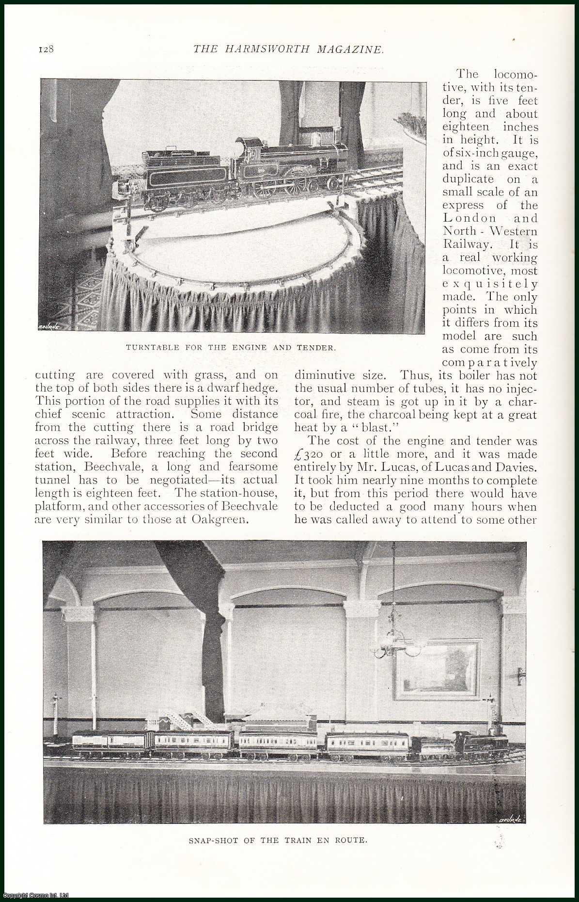 MACHRAY, ROBERT - A 10,000 Toy. Complete Working Railway in a Room. Owned By Mr. Percy H. Leigh of Brentwood, Worsley. A rare original article from the Harmsworth London Magazine, 1898-99.
