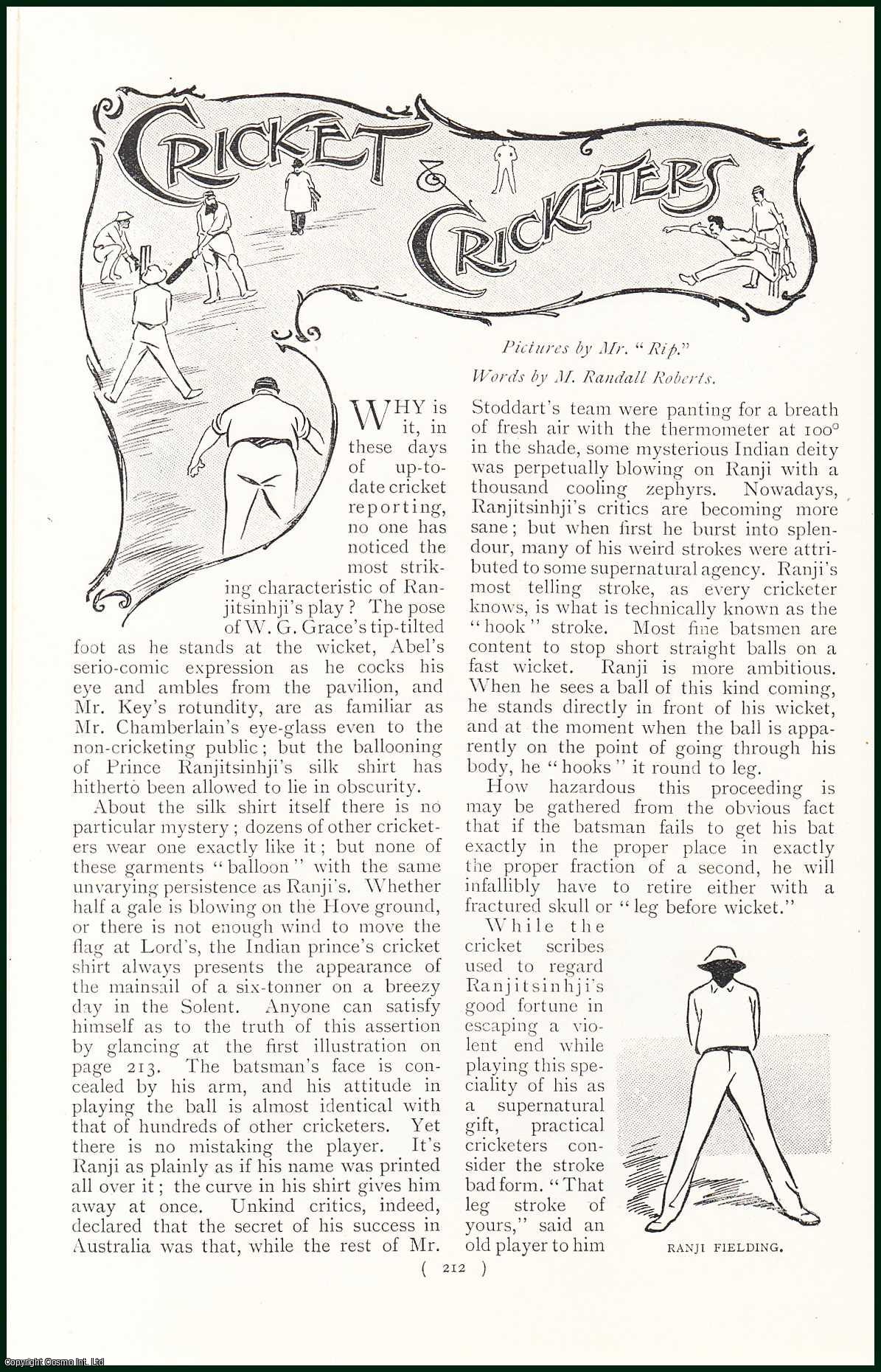 ROBERTS, M. RANDALL - Cricket and Cricketers. A rare original article from the Harmsworth London Magazine, 1898-99.