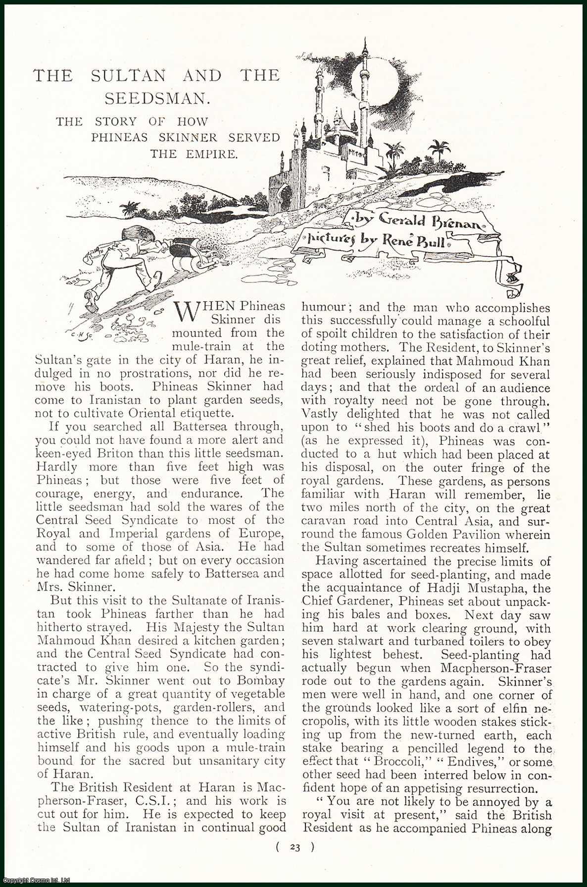BRENAN, GERALD - The Sultan and the Seddsman. The Story of How Phineas Skinner Served the Empire. A rare original article from the Harmsworth London Magazine, 1900.