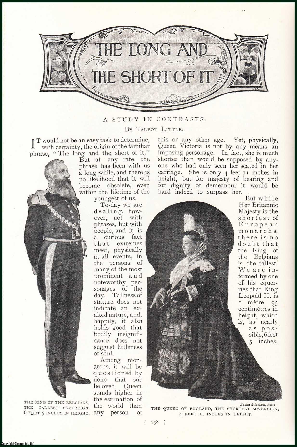 LITTLE, TALBOT - The Long And The Short Of It. A Study In Height and Size. A rare original article from the Harmsworth London Magazine, 1901.