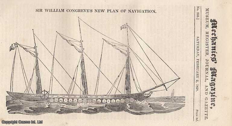 MECHANICS MAGAZINE - Sir William Congreve's New Plan Of Navigation;On The Pile Engine; On The Construction Of Field Gates; Perpetual Motion; On Thistles; Pump Question, etc. Mechanics Magazine, Museum, Register, Journal and Gazette. Issue No. 232. A complete rare weekly issue of the Mechanics' Magazine, 1828.