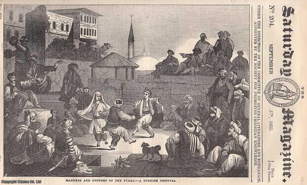 Saturday Magazine - Oyster Banks ; Gymnastics ; The Date Palm Tree ; Manners and Customs of Turks ; Philip Melancthon, etc. Issue No. 204, September 5th, 1835. A complete rare weekly issue of the Saturday Magazine, 1835.