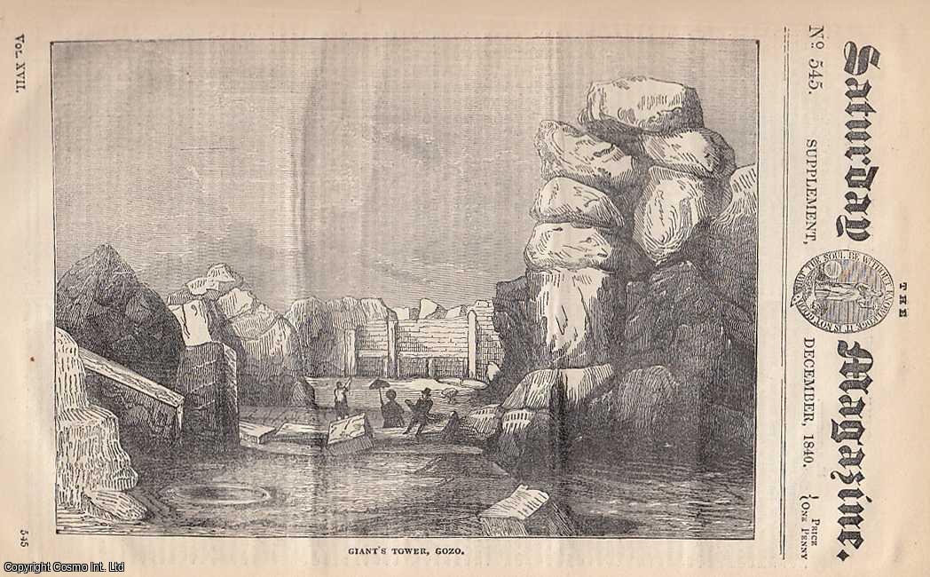 --- - Some Accounts of Malta No. III. - The Giant's Tower Gozo, Natural History, etc. Issue No. 545. December, 1840.