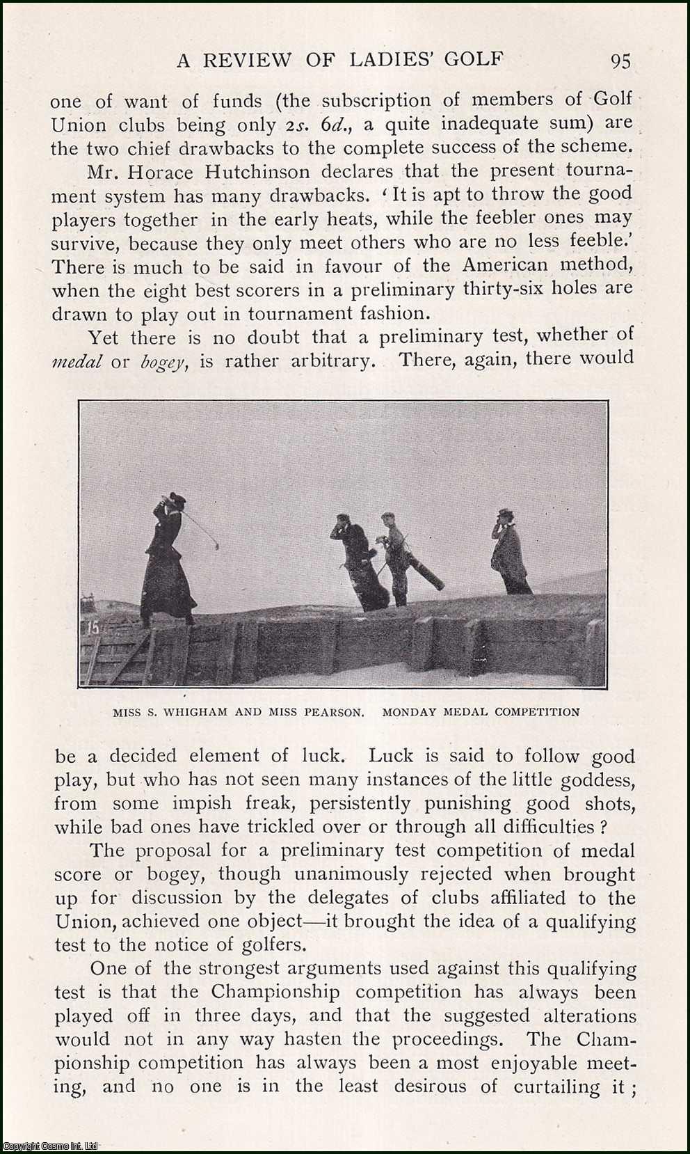 L. Mackern and E. M. Boys. - A Review of Ladies Golf. An uncommon original article from the Badminton Magazine, 1900.