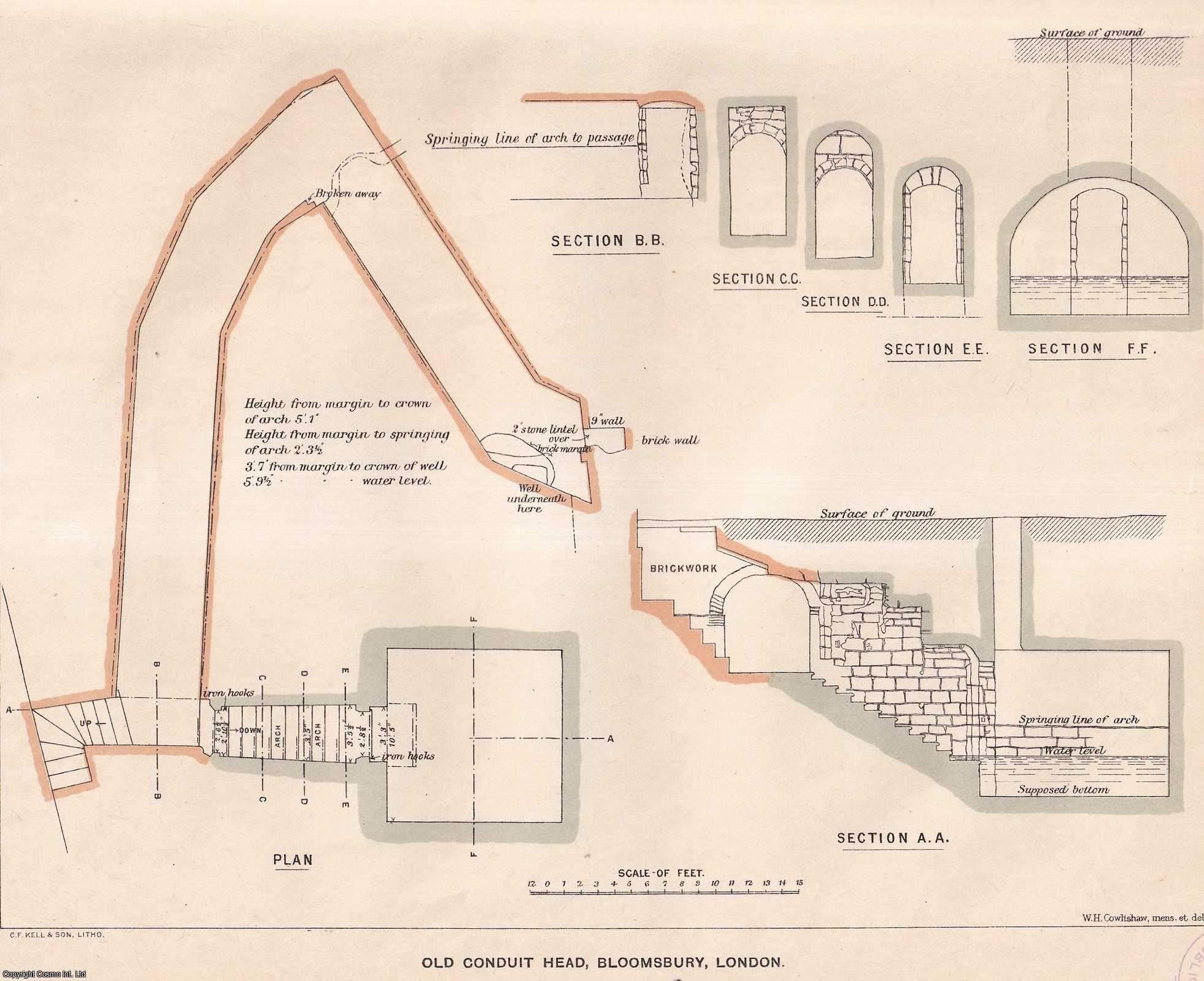 Philip Norman, Esq. - On an ancient Conduit-head in Queen Square, Bloomsbury. An uncommon original article from the journal Archaeologia, 1899.