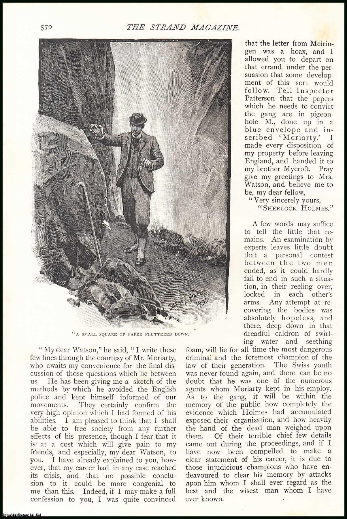 DOYLE, A. CONAN - The Adventure of The Final Problem. The Adventures of Sherlock Holmes. An original article from The Strand Magazine, 1893.