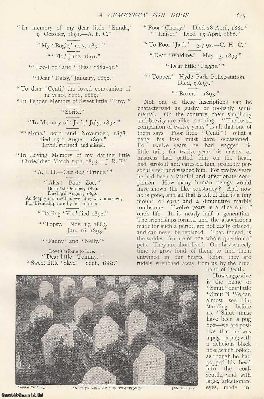 HODGETTS, E. B. BRAYLEY - A Cemetary For Dogs. Hyde Park. An original article from The Strand Magazine, 1893.