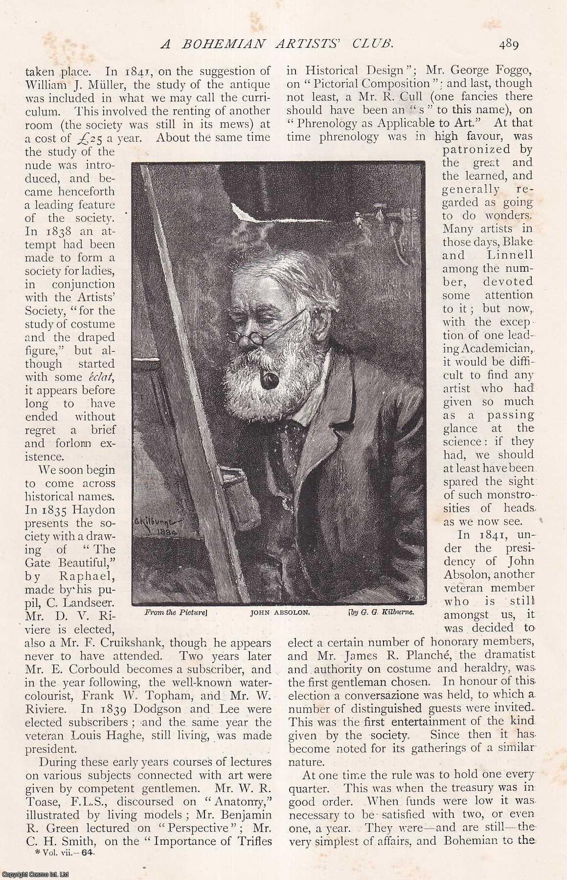 STORY, ALFRED T. - A Bohemian Artists Club. An original article from The Strand Magazine, 1894.