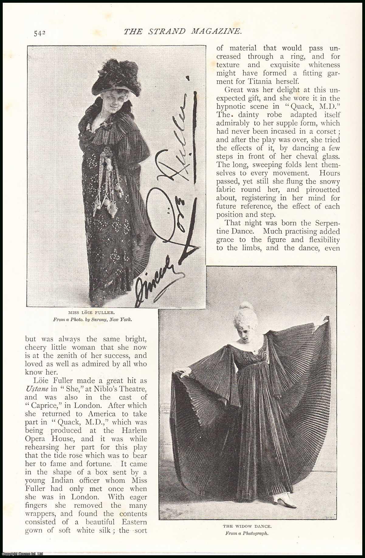 Mrs. M. Griffith - Loie Fuller : The Inventor of The Serpentine Dance. An uncommon original article from The Strand Magazine, 1894.