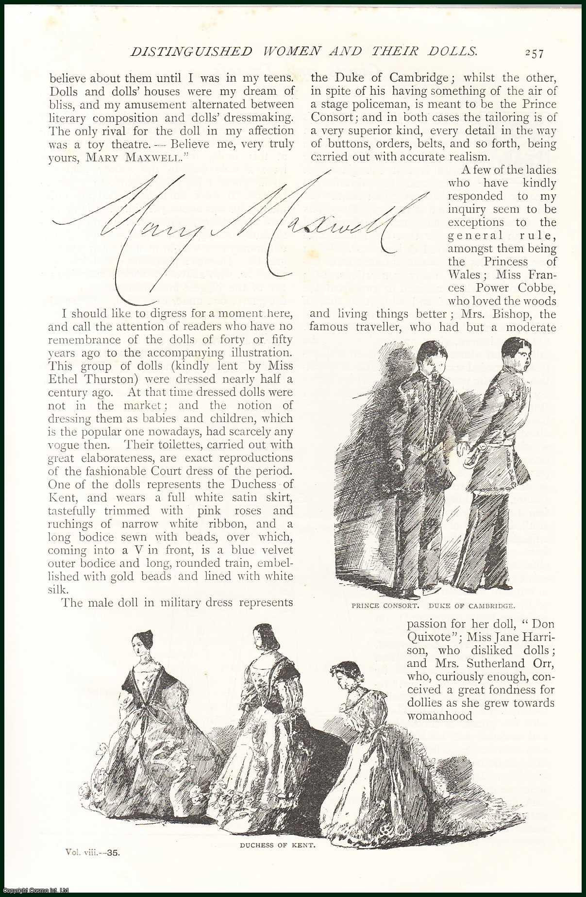 LOW, FRANCES H. - Distinguished Women and Their Dolls. An original article from The Strand Magazine, 1894.