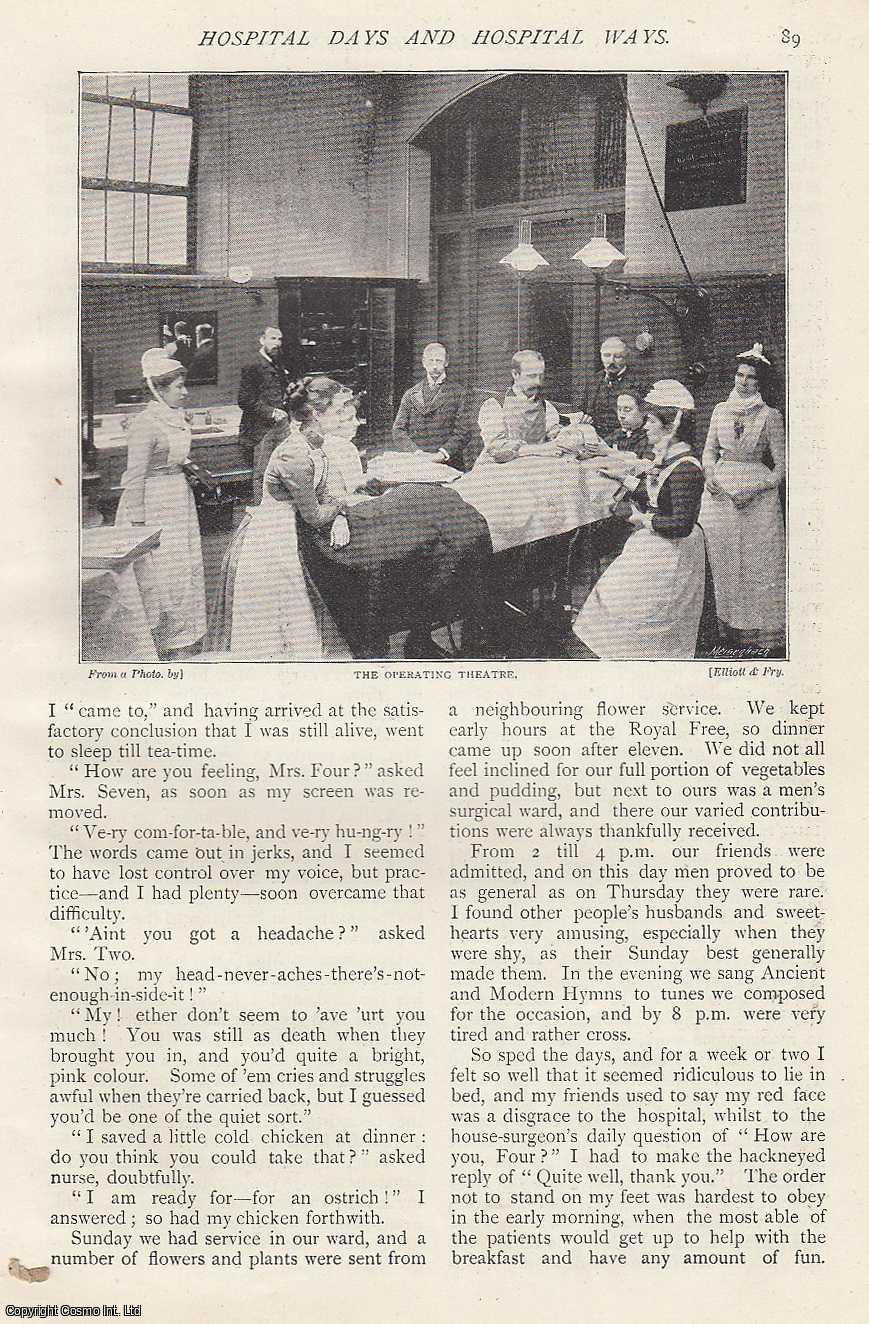 Augusta E. Mansford - Hospital Days and Hospital Ways : The Royal Free, London. An uncommon original article from The Strand Magazine, 1895.