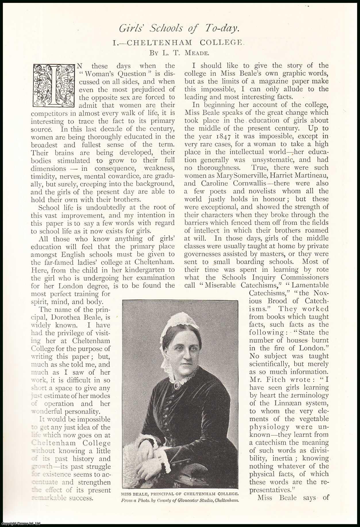 MEADE, L. T. - Cheltenham College. An original article from The Strand Magazine, 1895.