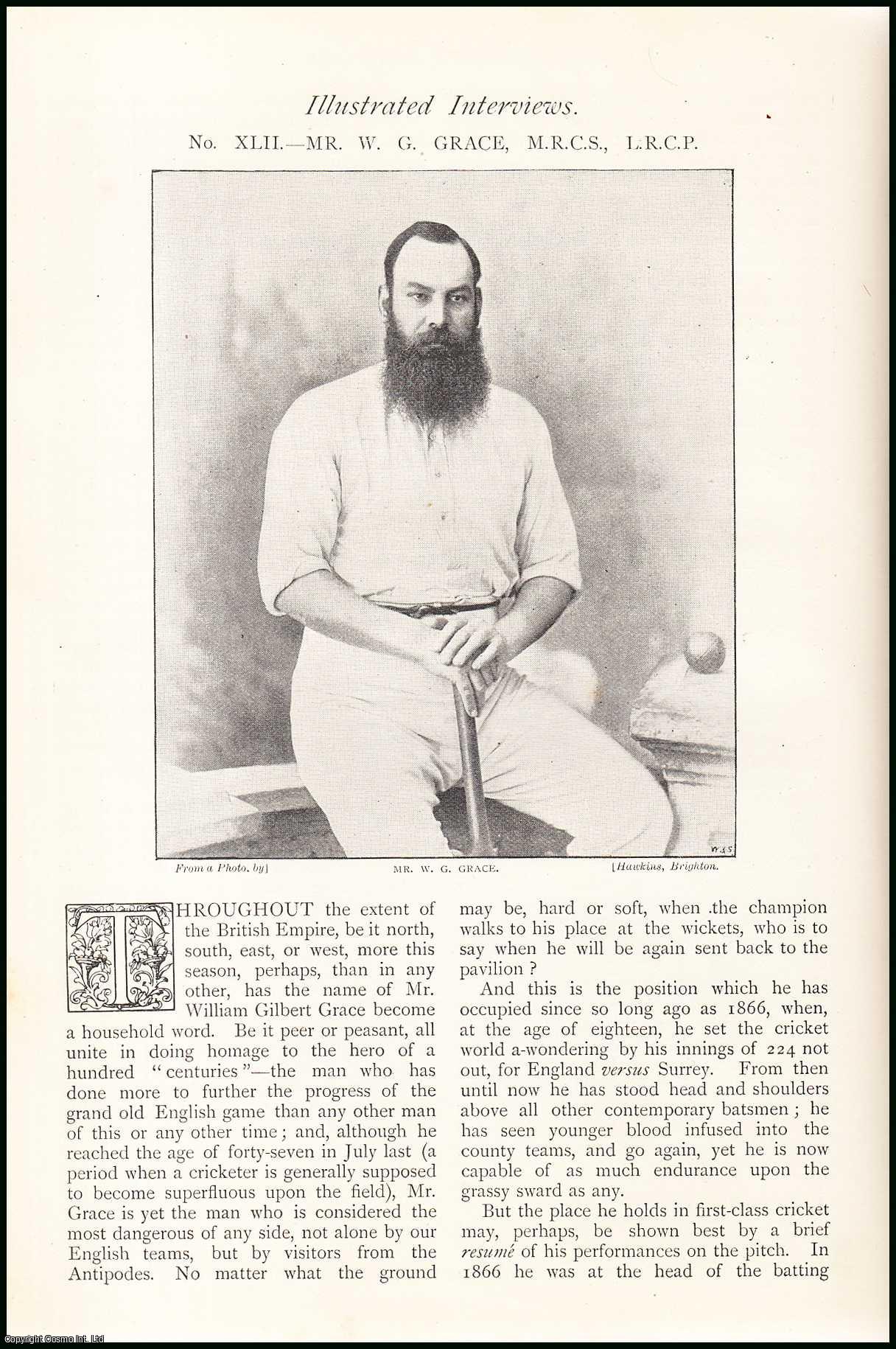 Unstated - Mr. William Gilert Grace, Cricketer. Illustrated Interview. An uncommon original article from The Strand Magazine, 1895.