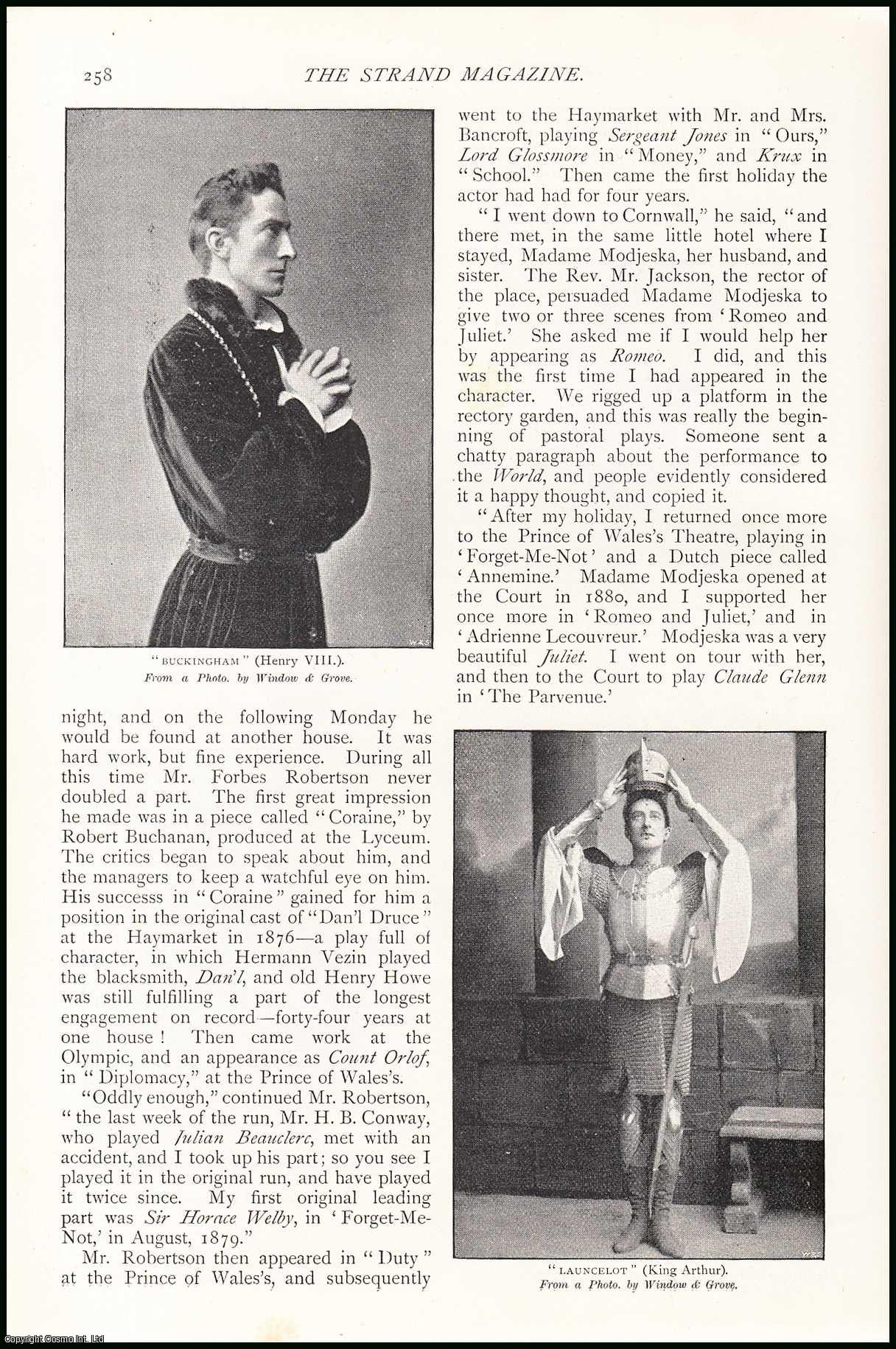 Harry How & M. Griffith - Mr. J. Forbes Robertson & Mrs. Patrick Campbell : The new Romeo & Juliet. Illustrated Interview. An uncommon original article from The Strand Magazine, 1895.