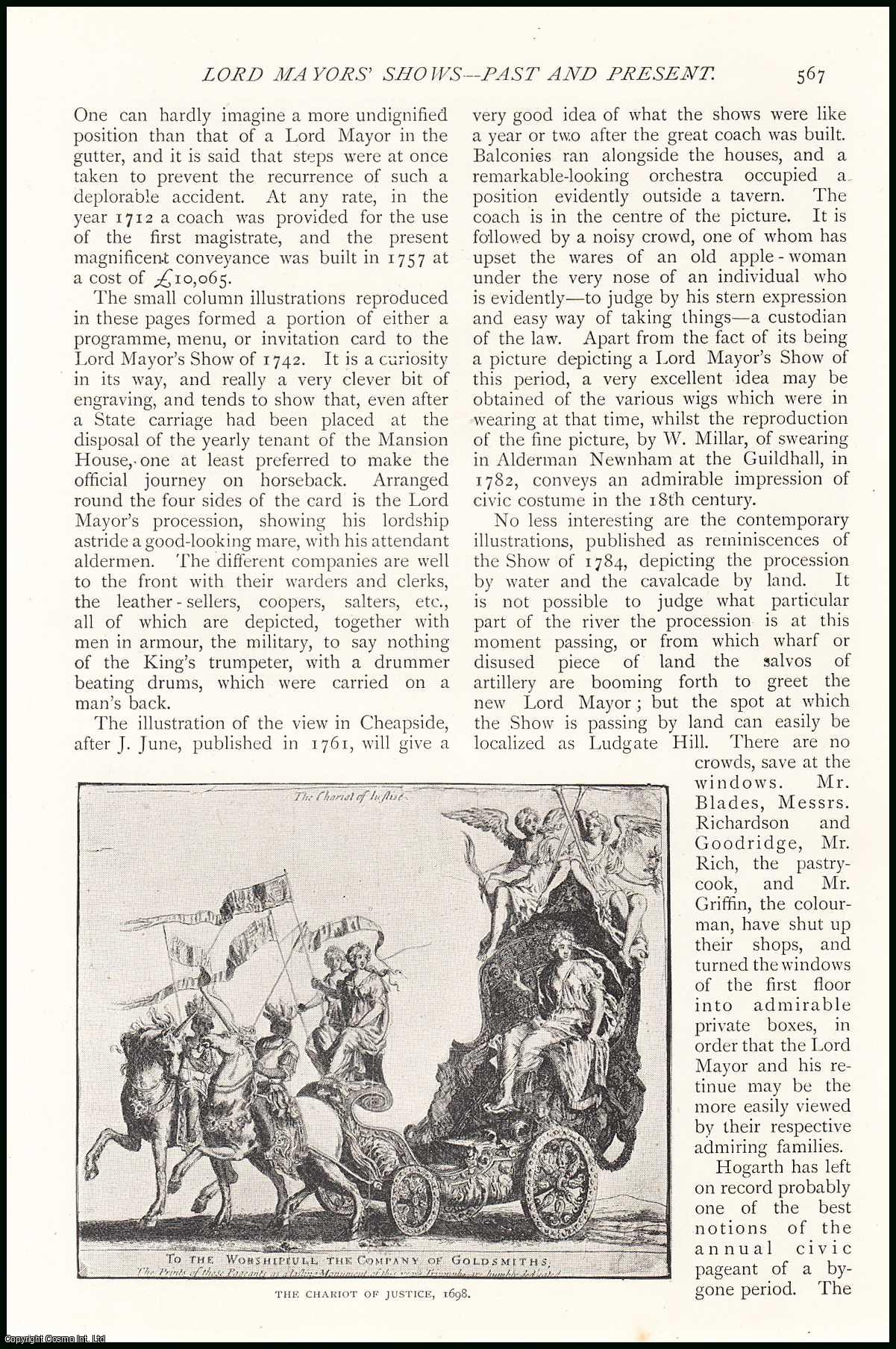 Harry How - Lord Mayors' Shows - Past and Present. An uncommon original article from The Strand Magazine, 1895.