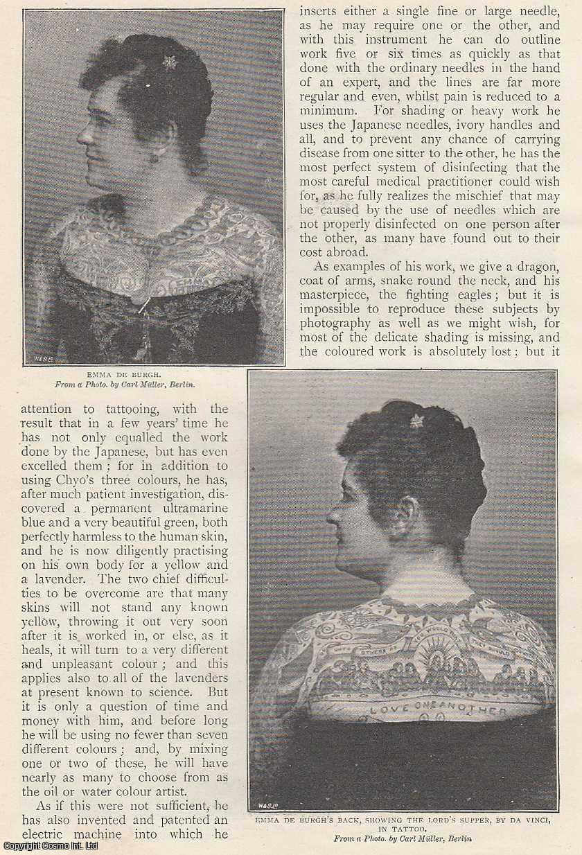 BOLTON, GAMBIER - Pictures on The Human Skin. Tattooing. A rare original article from The Strand Magazine, 1897.