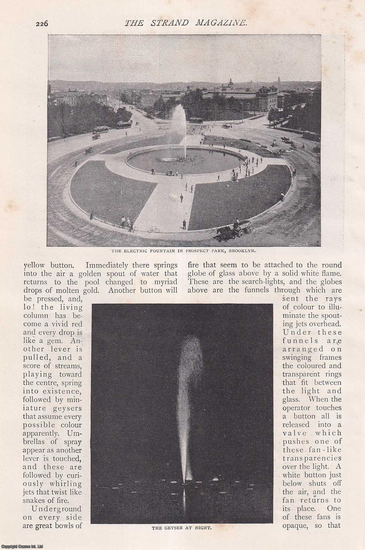 LORD, ARTHUR - The Electric Fountain. A rare original article from The Strand Magazine, 1898.