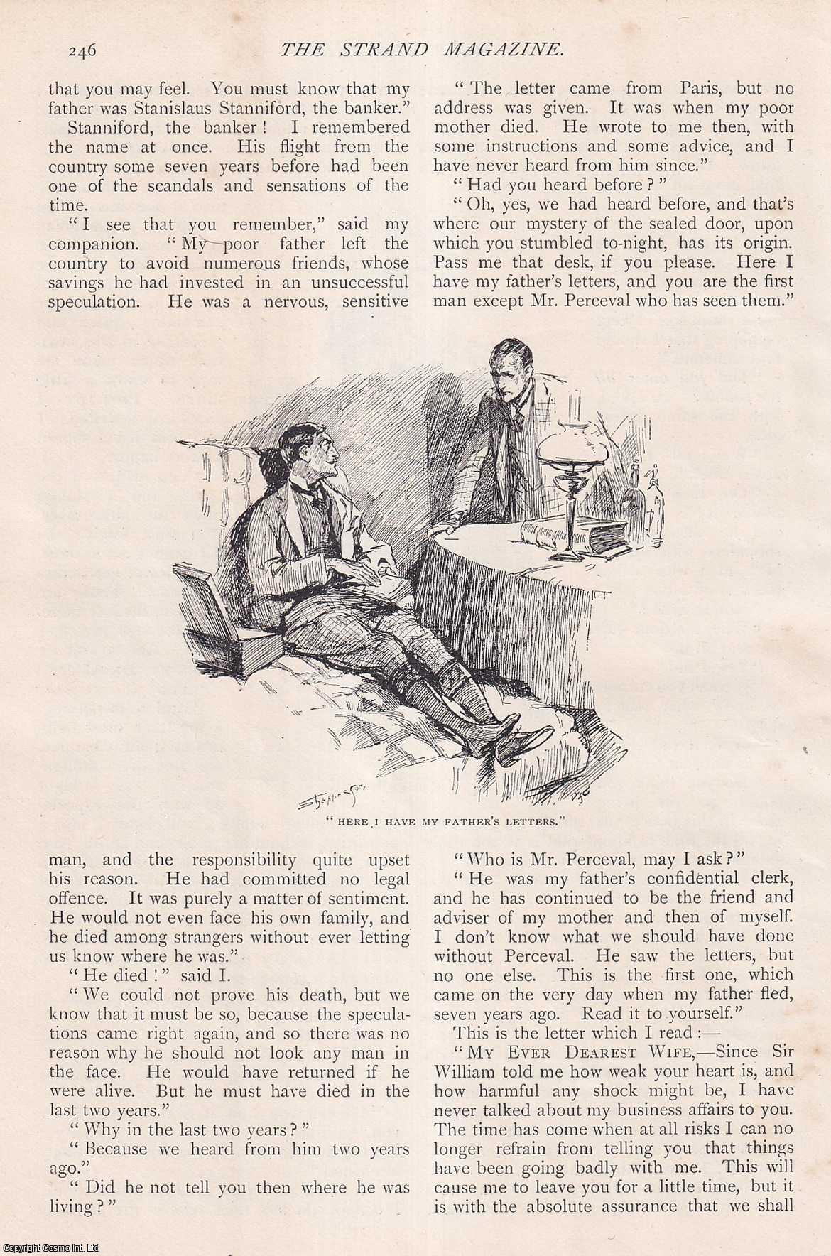 Arthur Conan Doyle - The Story of The Sealed Room. Round The Fire. An uncommon original article from The Strand Magazine, 1898.
