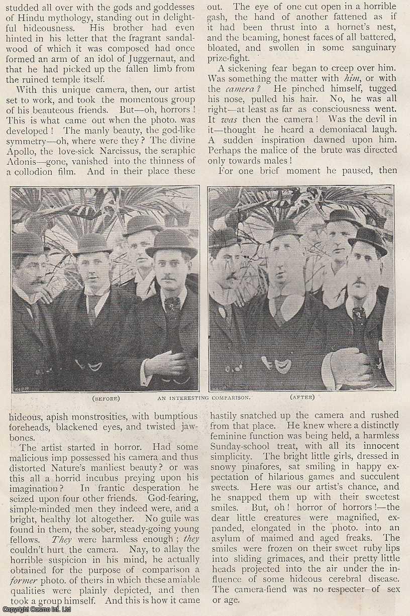 Strand Magazine - H.M. Torpedo-Destroyer, Virago ; Girl on Fire ; The G.P.O. After The Penny Postage ; New Oxford Street Explosion ; Imperial Institute on Fire & more : The Tragedies of a Camera with a unique lens. An uncommon original article from The Strand Magazine, 1898.