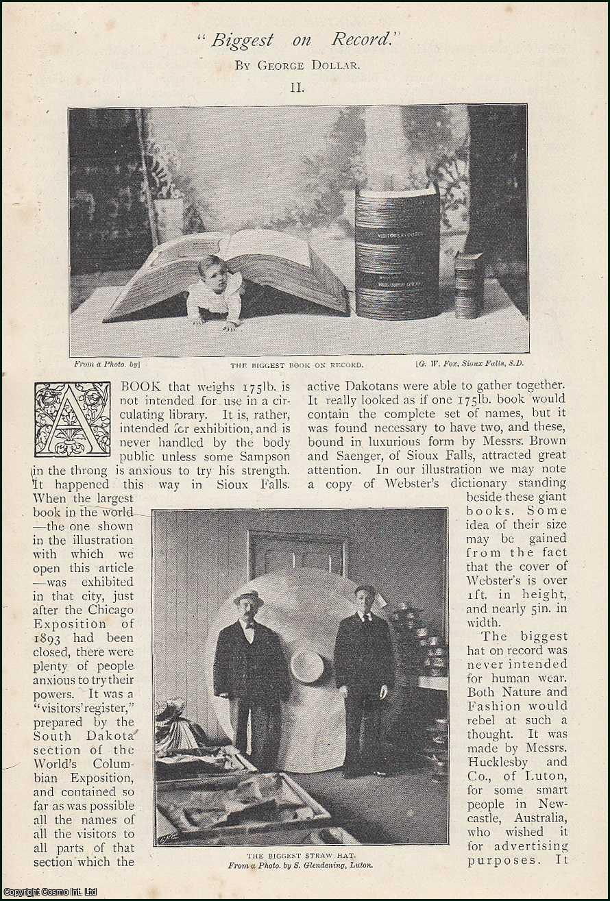 George Dollar - The Biggest on Record : gravestone ; water-melon ; Chimney ; mushroom & more. An uncommon original article from The Strand Magazine, 1899.
