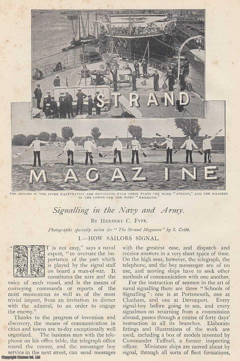 FYFE, HERBERT C. - Signalling in The Army and Navy. A rare original article from The Strand Magazine, 1899.