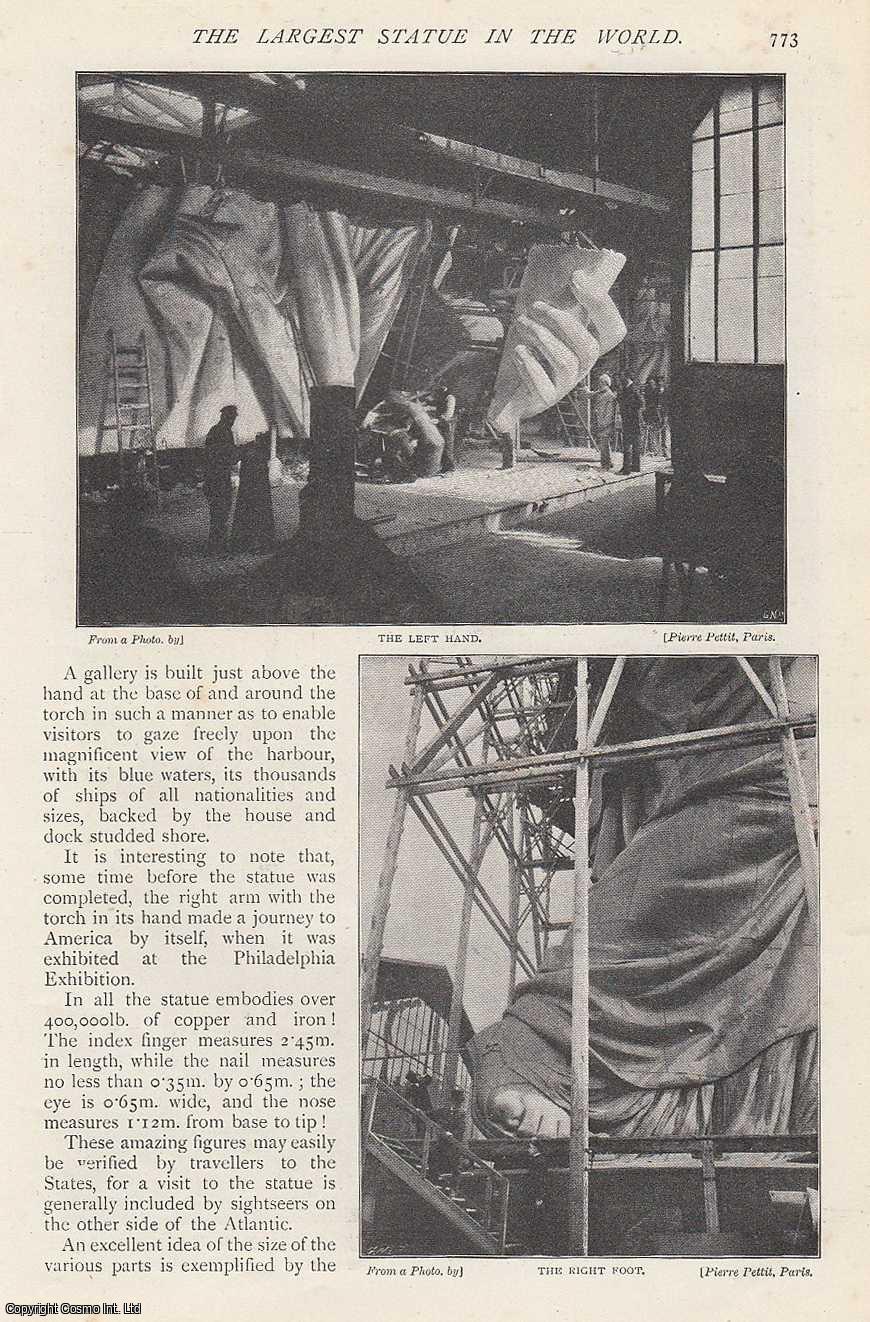 META, A. - The Largest Statue in The World. Building the Statue of Liberty. A rare original article from The Strand Magazine, 1899.